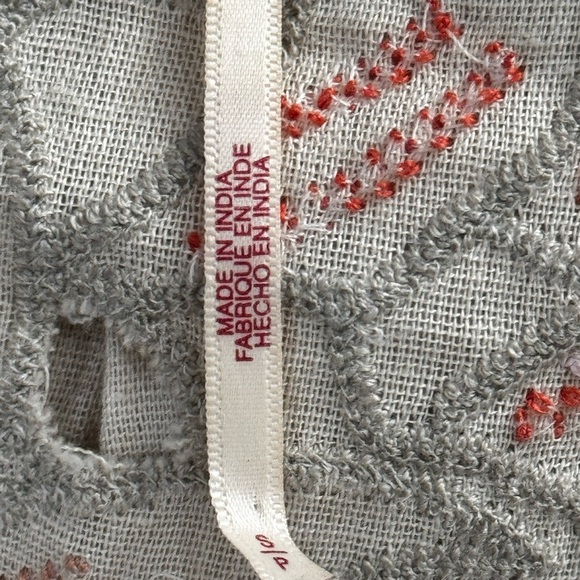 FREE PEOPLE HAILEY embroidered Boho top size small - Picture 7 of 8